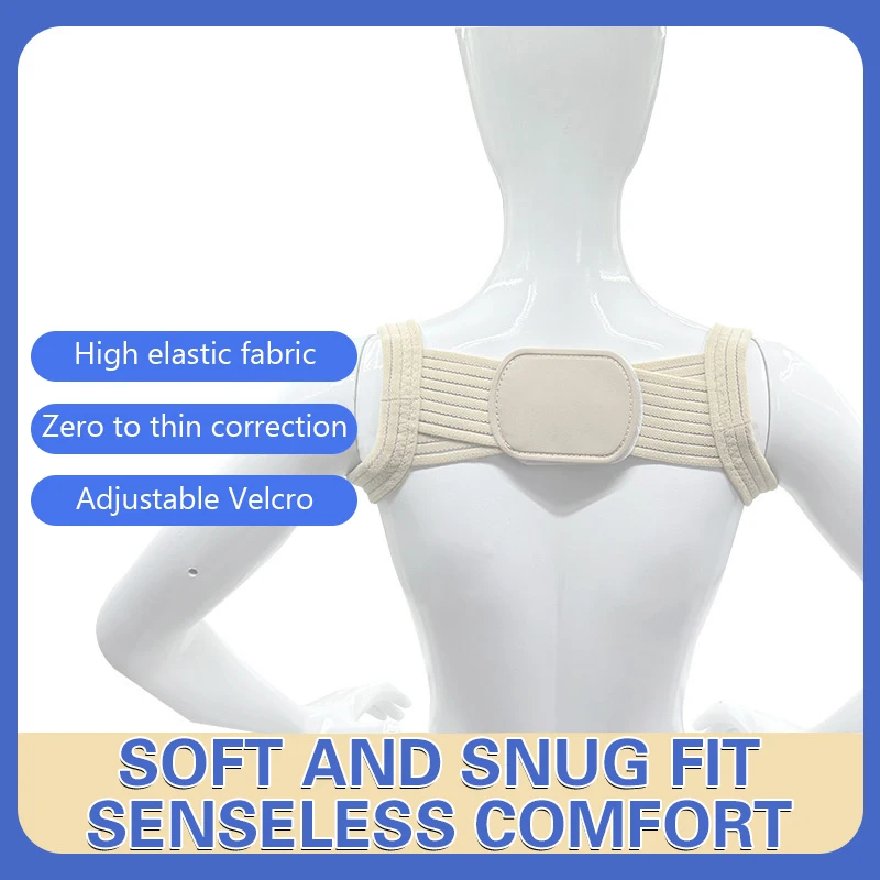 Voltar postura corrector para adultos e crianças, suporte da clavícula, ombro reto Brace Strap, Novo