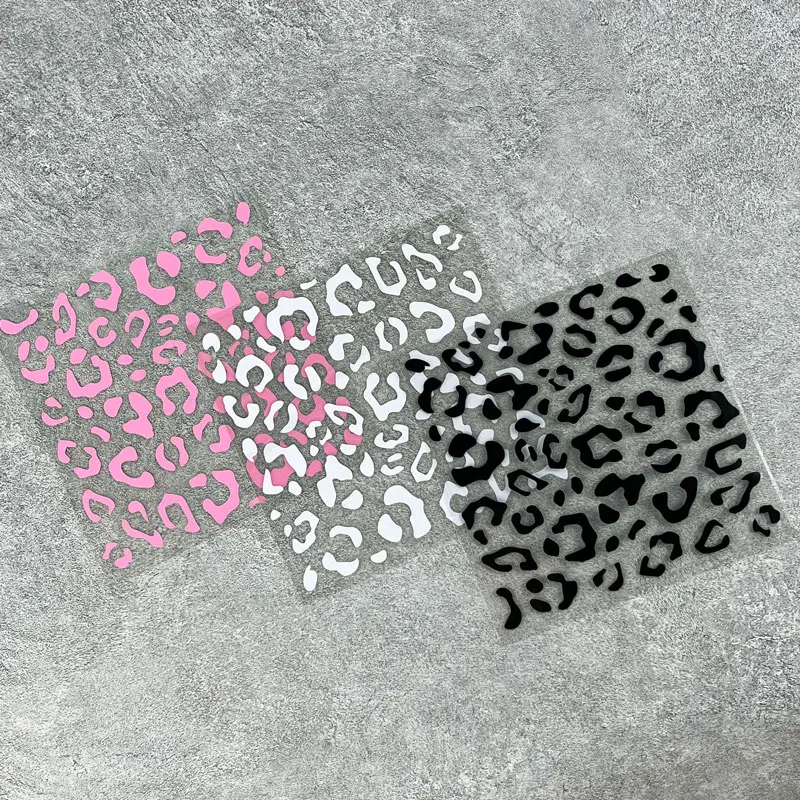 Leopard Print Car Decals Auto Stickers Waterproof Decorative Auto Accessories Vinyl Sticker for Rear View Mirror Windows