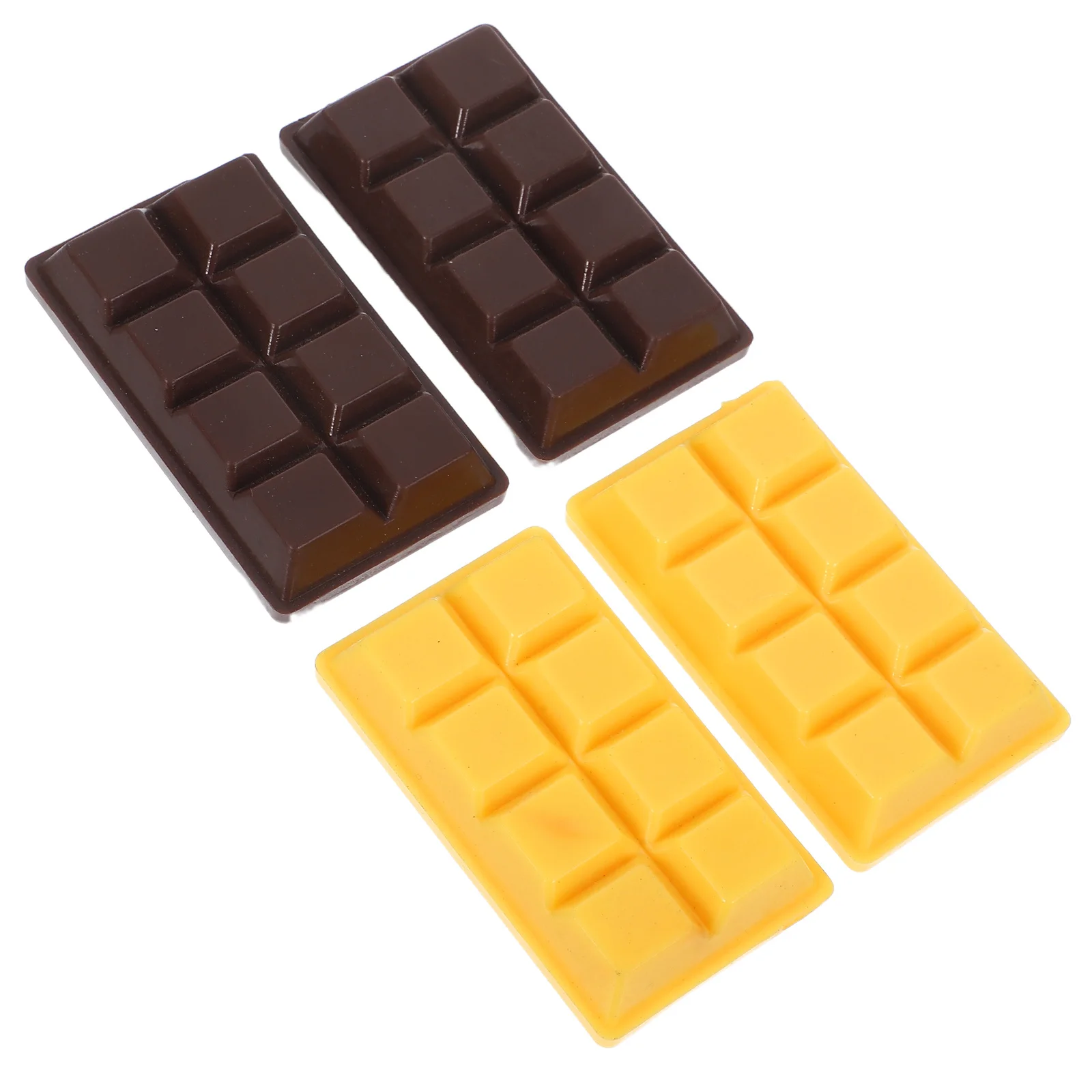 

4pcs Small For Photo Props Wedding Decor Faux Dessert Decorative Fake Chocolate Tabletop Fake Chocolate Educational
