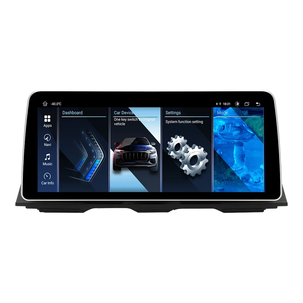 XONRICH 12.3 Cal bezprzewodowy Carplay Android Auto dla BMW serii 5 F10 F11 CIC NBT 1920*720P samochodowy odtwarzacz multimedialny Navi ekran IPS — 2