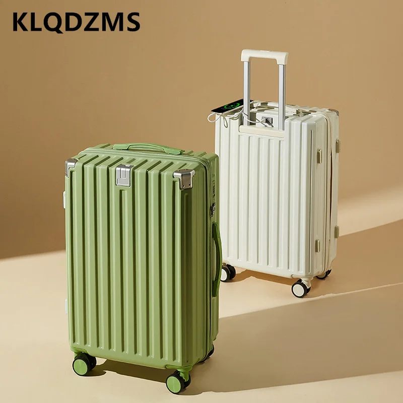 

KLQDZMS 20"22"24"26" Inch New Women's Multifunctional Trolley Suitcase Men's Boarding Code Box Sturdy and Durable Hand Luggage