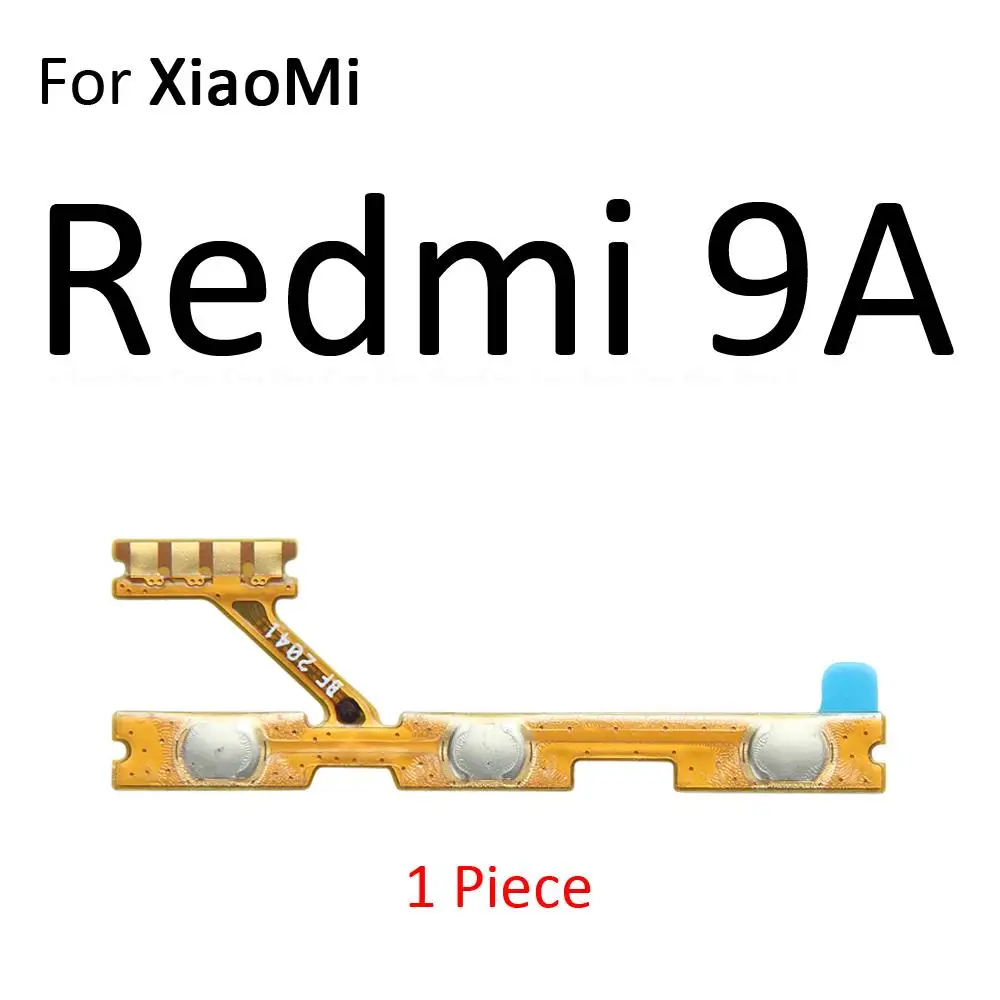 Bouton de commande de volume pour Xiaomi Redmi 9i 9A 9T 9C NDavid 9 Power India 8 8A 7 7A, câble flexible