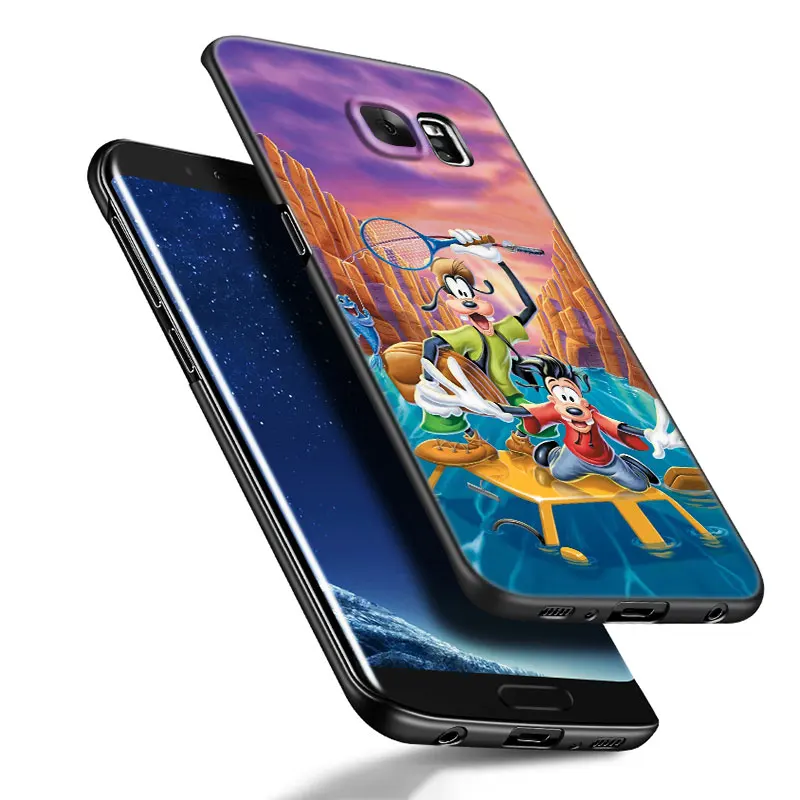 Simpatica custodia per telefono Goofy Pluto divertente per Samsung Galaxy S23 S21 S20 FE S24 S22 Ultra S10E S10 S9 S8 Plus Cover in Silicone nero