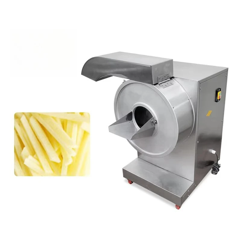 

Industrial Automatic Vegetable Cutter & Slicer French Fries Shredder & Sweet Potato Chips Cutting Machine With Motor Best Price