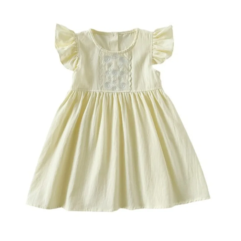 2024 Summer Kids Baby Girls Dress Baby Girls Short Sleeve Fruit Printing Dress Sweet Kids Baby Children Clothes Dress