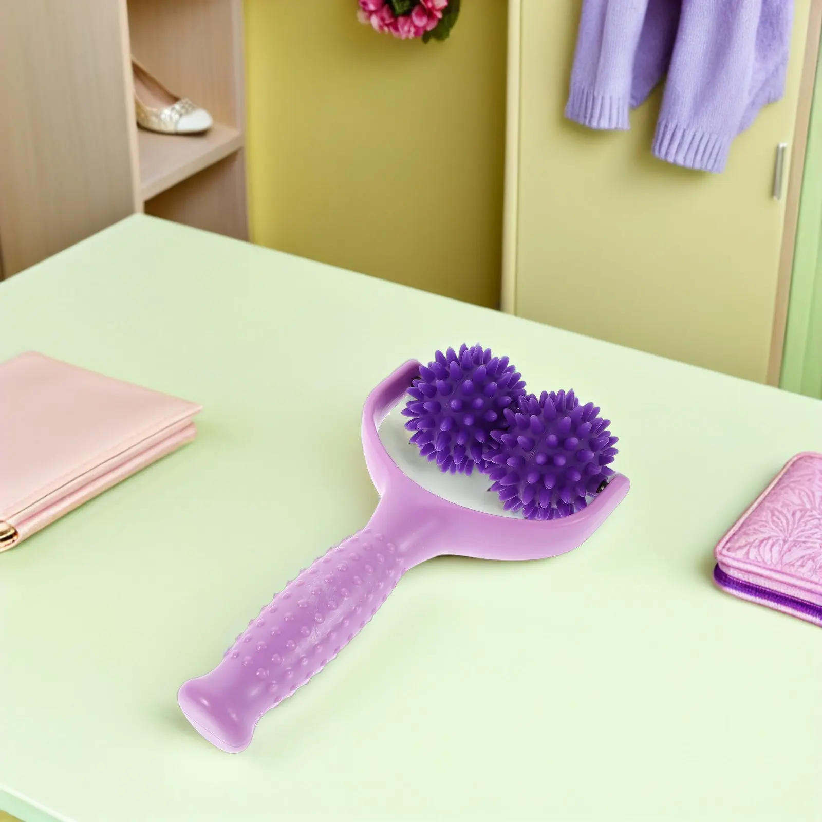 

Набор из 2-х ручных массажных роликов с шипами Y-образной формы для глубокого расслабления мышц и точечного массажа спины