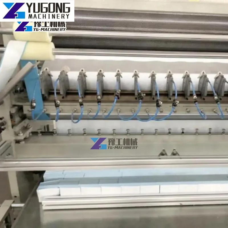 Automatic Disposable Spunlace Non Woven Fabric Facial Tissue Washable Tissue Cosmetic Makeup Pad Making Machine