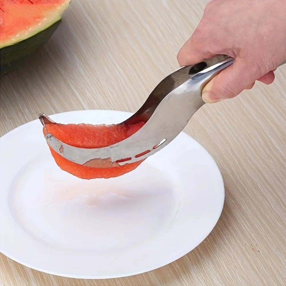 1pc Cutting Watermelon Block Slicer Watermelon Fruit Salad Splitte Stainless Steel Cutting Watermelon Tool Kitchen Supplies