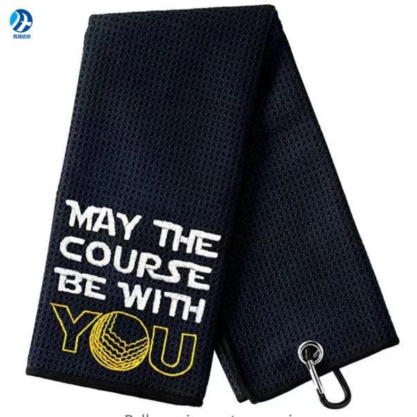 3Pcs Blank Waffle Microfiber Golf Towel Portable Absorbent Sport Sweat Towel for DIY Heat Transfer Photo Printing Gift