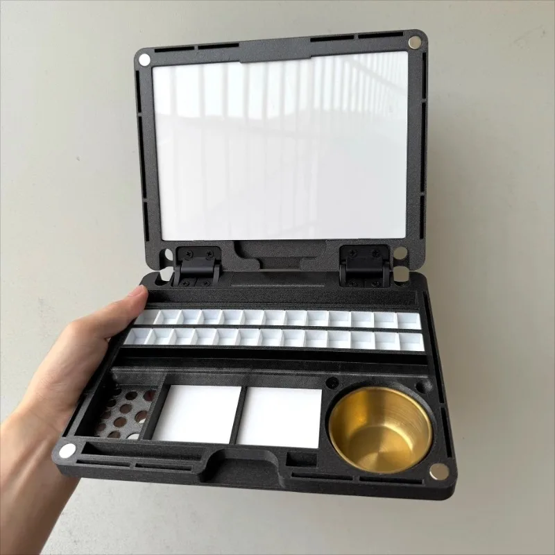 3d Printed Portable Multi-functional Watercolor/gouache Sketch Box Artist Art Supplies Watercolor Painting Palette Travel  Box