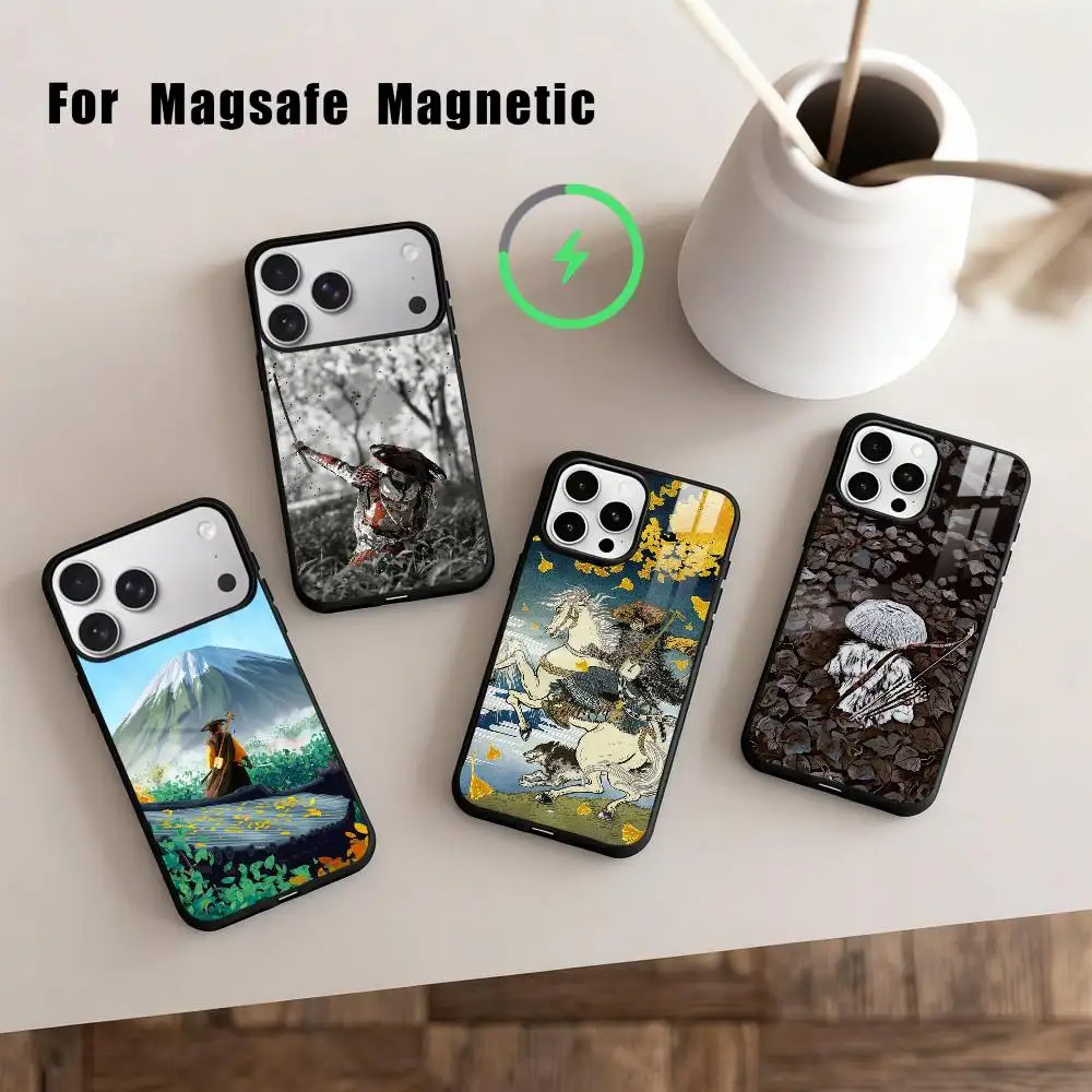 

Game G-Ghost Of Y-Yotei Phone Case For iPhone 17,16,15,14,13,12,Plus,Pro,Max for Magsafe Magnetic Wireless Charging