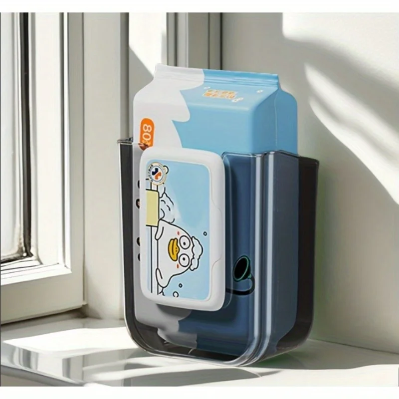 Feuchttücherbox zur Wandmontage, zum Wischen von Taschentüchern, selbstklebender Papierhandtuchspender für Küche und Badezimmer