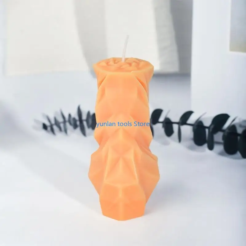 

50LB 3D Pillar Mold Irregular Textured for Making Soap Plaster Ornament