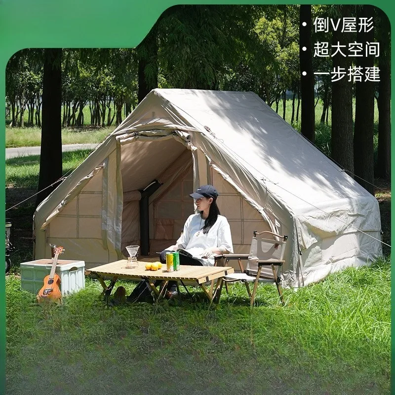 

Spot free quick open inflatable tent pyramid outdoor camping tent
