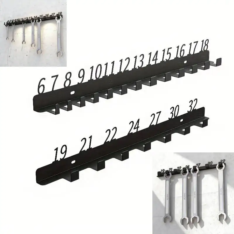 Trieur de clés mural, support organisateur d'outils en métal multi-trous pour l'organisation des out