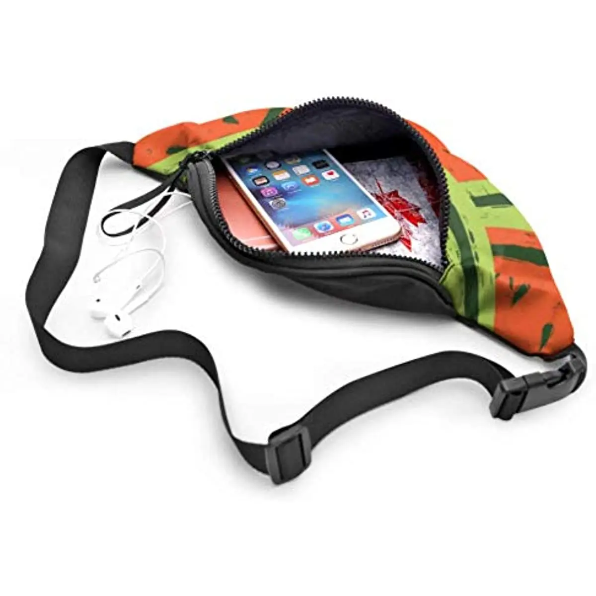 Fishing Waist Bag Create Fashion Art Fruit Watermelon Woman Fanny Pack with Headphone Jack and Adjustable Straps Waist Belt