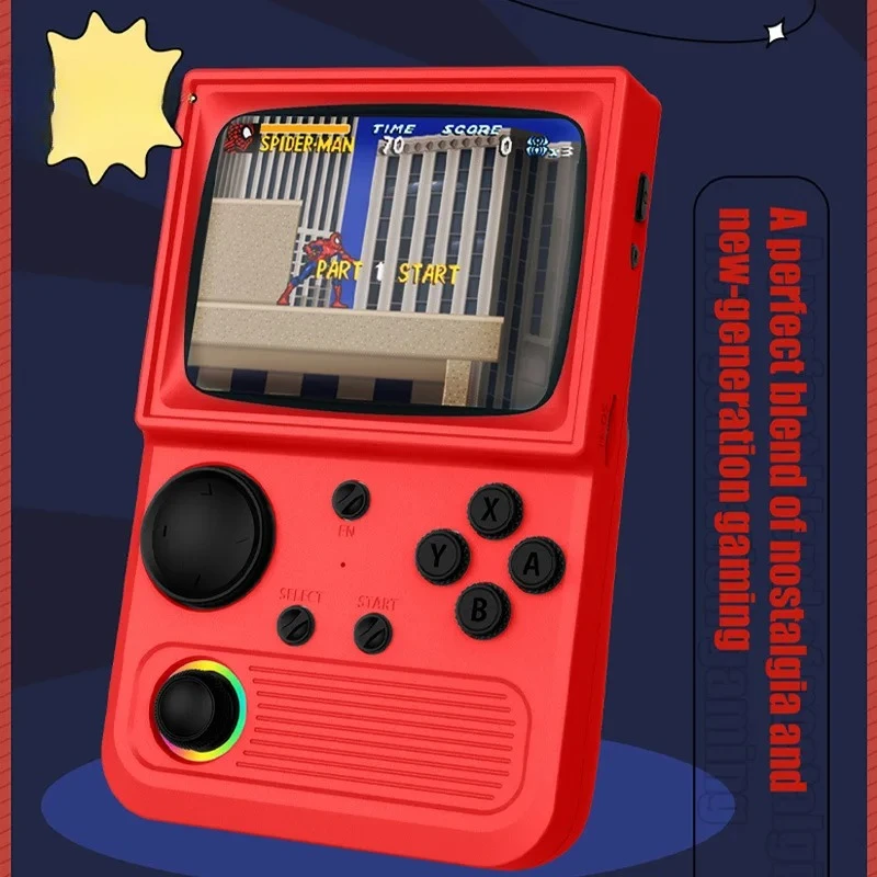 The handheld game console can be connected to WiFi and supports a two-person online game console.