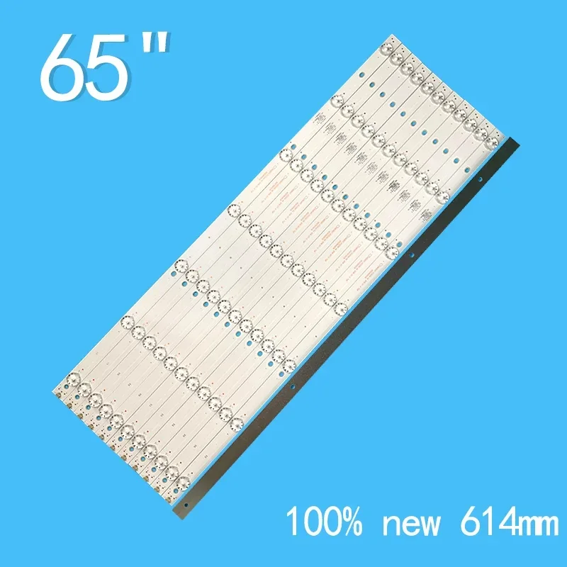 12pcs LED Bandes Pour 65MUA1500 CX65D07-ZC22AG-04 303CX650038 CX650M10 CX65D07 Rtv6566usm 303CX650038 CX650M10 65MUA1500