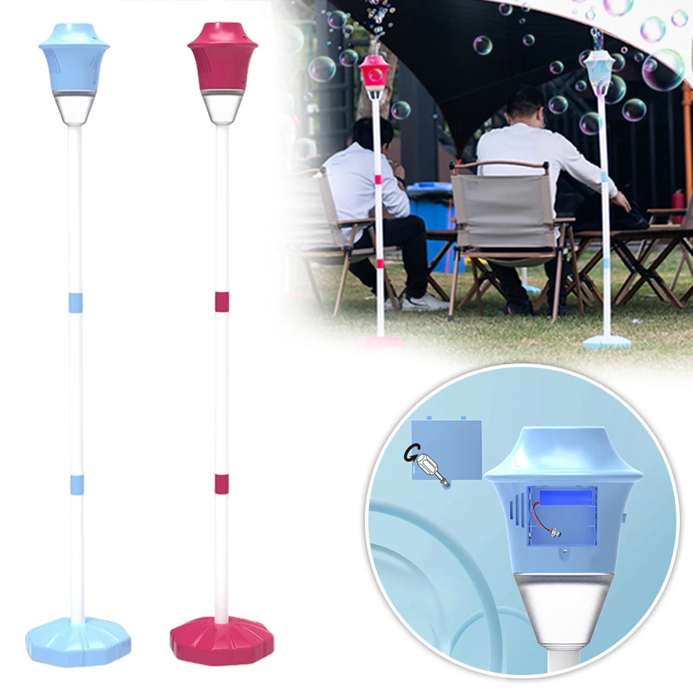 Bubble Machine Stand Mini Bubble Machine with Lights for Kids Adjustables Height Garden Bubble Maker for Home Party