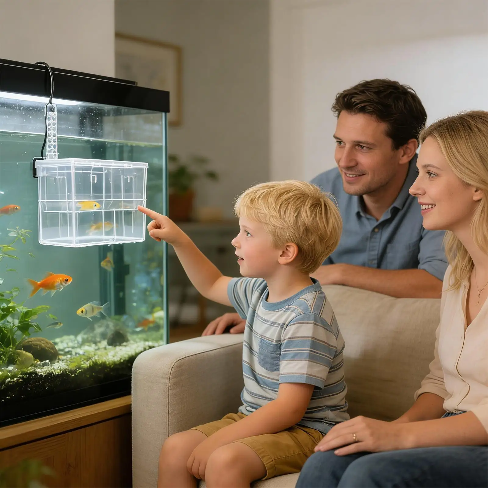 

Коробка для разведения аквариума, прозрачный контейнер для инкубации, двухкамерная коробка для разведения креветок для жарки щенков, бетта, креветок, морской воды