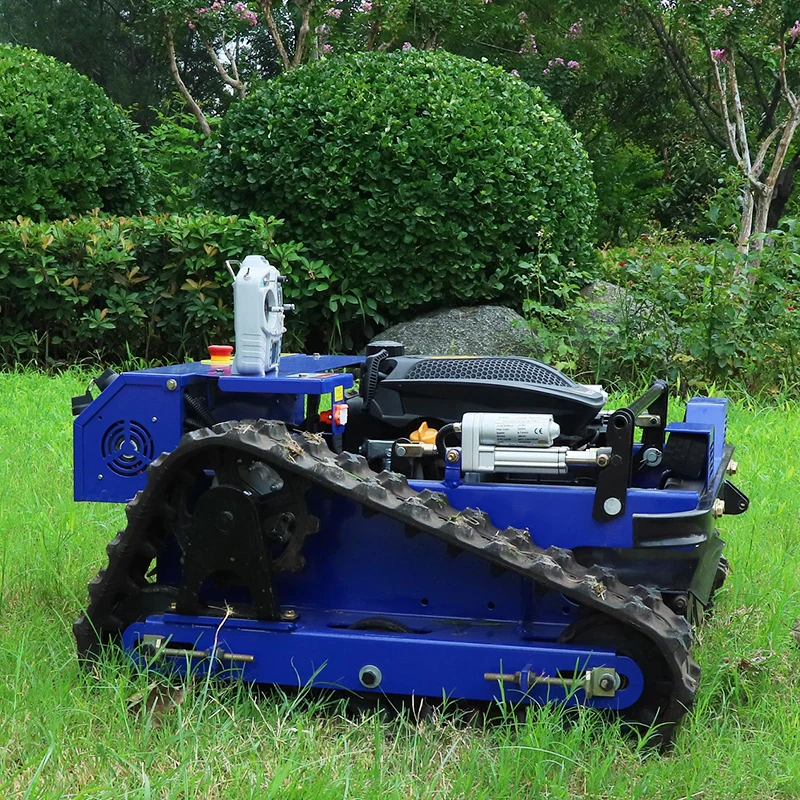 Customized  Remote Control Lawn Mower Remote Control Robot Crawler Lawn Mower Controlled From Distance
