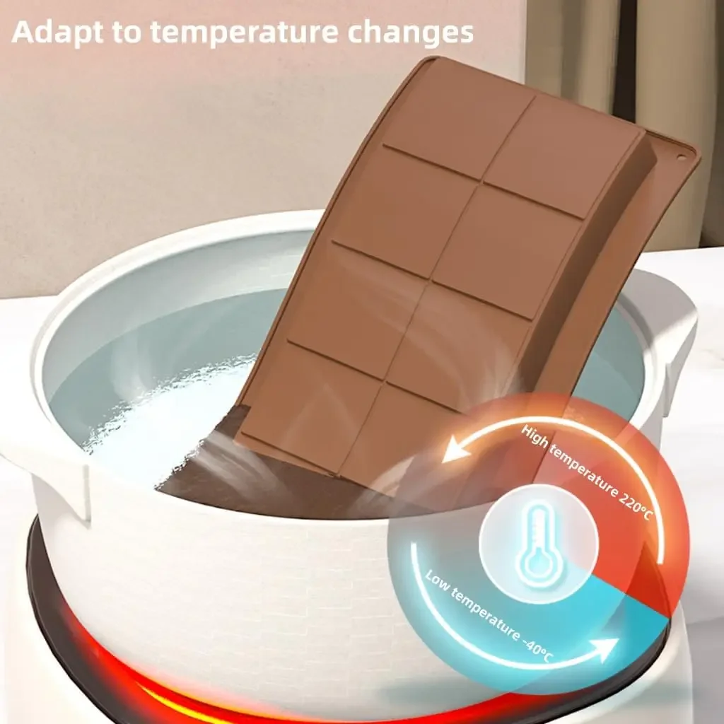 Chocolate Bar Mold - Non-Stick Chocolate Molds, Food Grade Silicone Deep Choccy Dubai Chocolate Bar Pistachio image 5