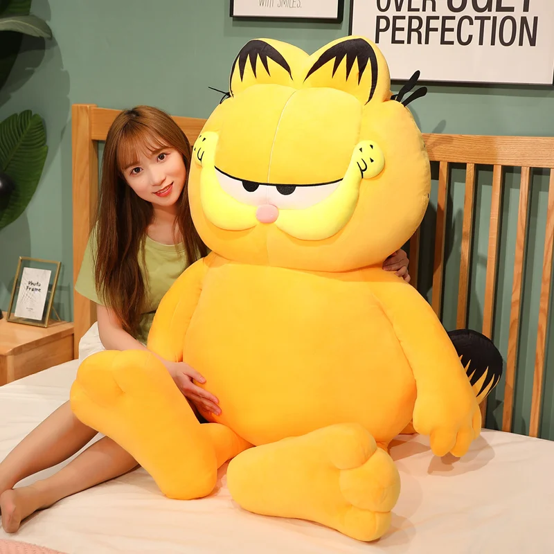 

Плюшевые игрушки Гарфилд: толстый, злой кот, мягкая аниме-игрушка, ленивый, глуповатый, с имитацией тигровой шкуры, уродливый кот, мягкая кукла