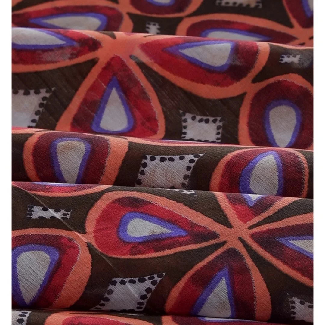 

German 100% CO pure cotton Bali yarn fabric with four leaf clover print fabric width 135CM