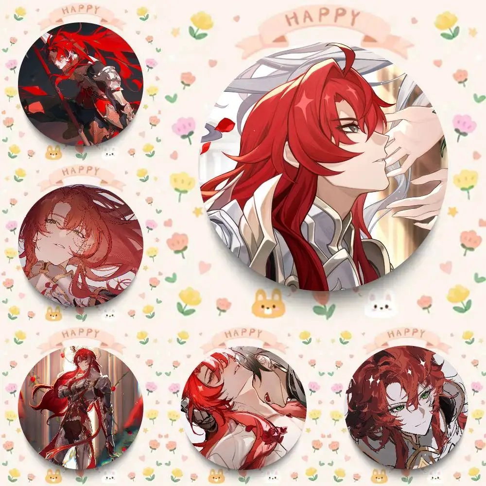 Game Honkai Star Rail Argenti P Pins Brooch Cartoon Badge For Friend Backpack Clothes Collect Accessories Jewelry Gift