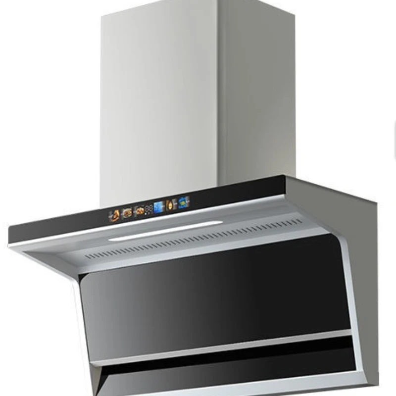 Zweiteiliges Set mit großer Absaugung, oberer Seite, doppelter Absaugung, Absaugung, Dunstabzugshaube, Gasherd
