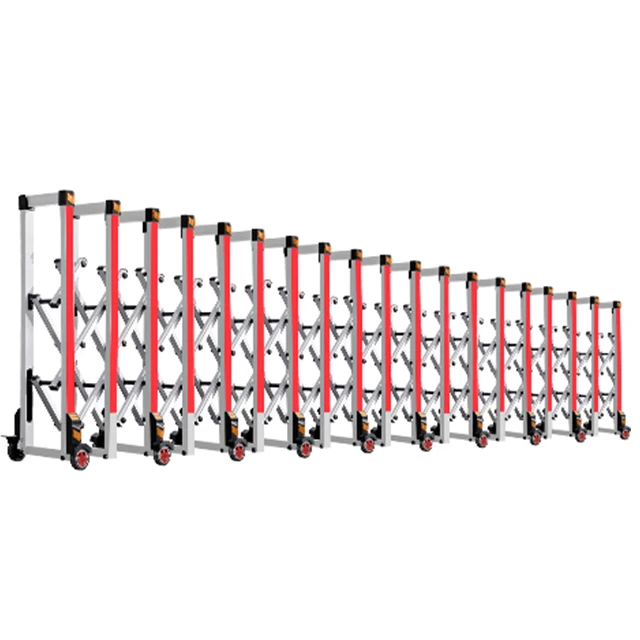 

Manual Expandable Security Road Block Barricade Aluminium Steel Bollard for Outdoor Concerts Retractable PE Traffic Barriers