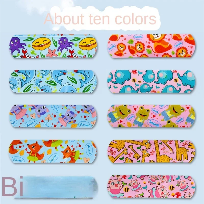 Bandagem band-aid dos desenhos animados para crianças, respirável, transparente, impermeável, médica, ataduras Ok, remendo hemostático, mini bonito, 120 pcs por caixa