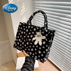 2024 New Disney Mickey Ladies Handbag Cartoon Cute Ladies Shoulder Bag Large Capacity Luxury Brand Fashion Travel Storage Bag