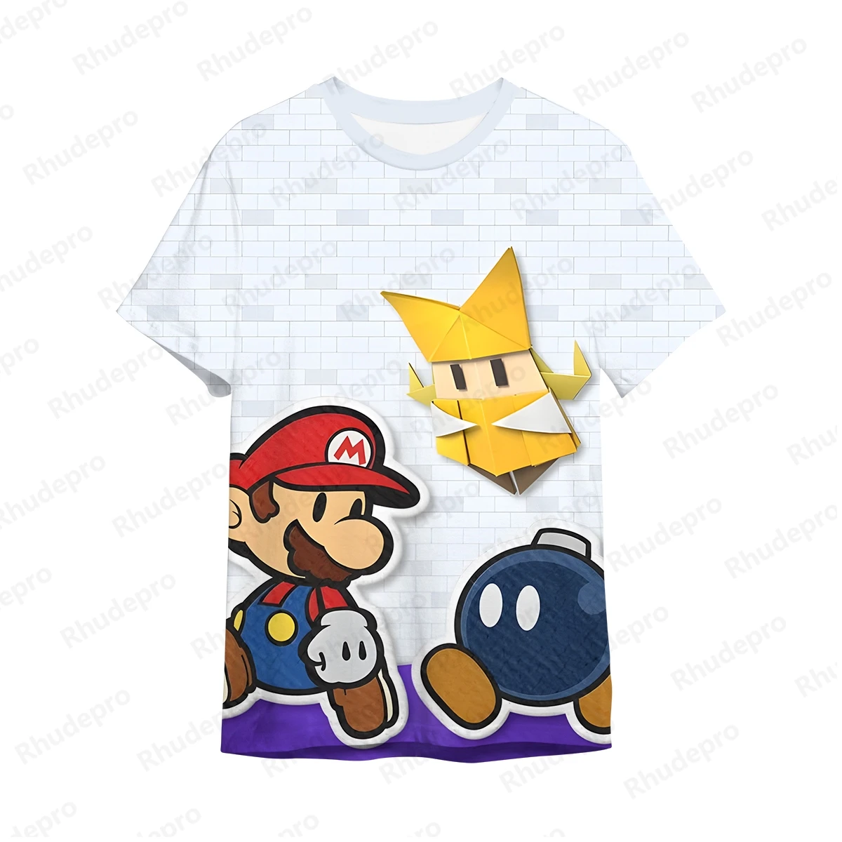 

Super Mario Cosplay Costume Summer Boys Girls 3D Printed Series Cartoon Round Neck T-shirt Children Leisure Street Sports shirt