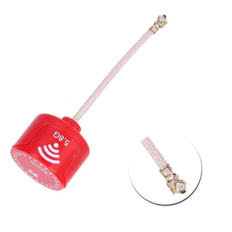 5.8Ghz 3dBi RHCP High Gain Antenna For FPV Racing Drone RC Parts Accessory Red Ufl