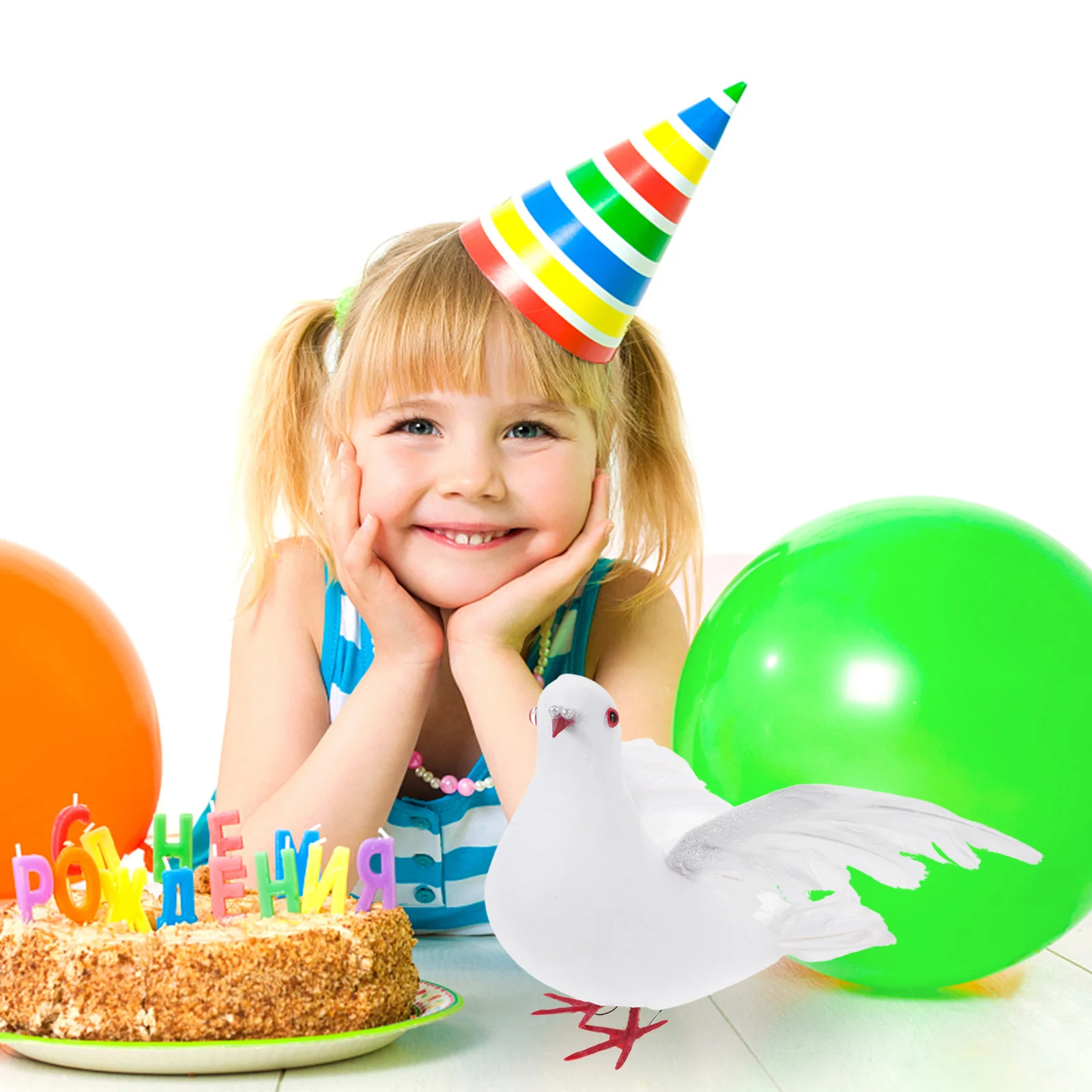 

Large Wing Stretching Artificial Pigeon Birds Wedding Home Decor Peace Pigeon Artificial Bird Bird Decoration