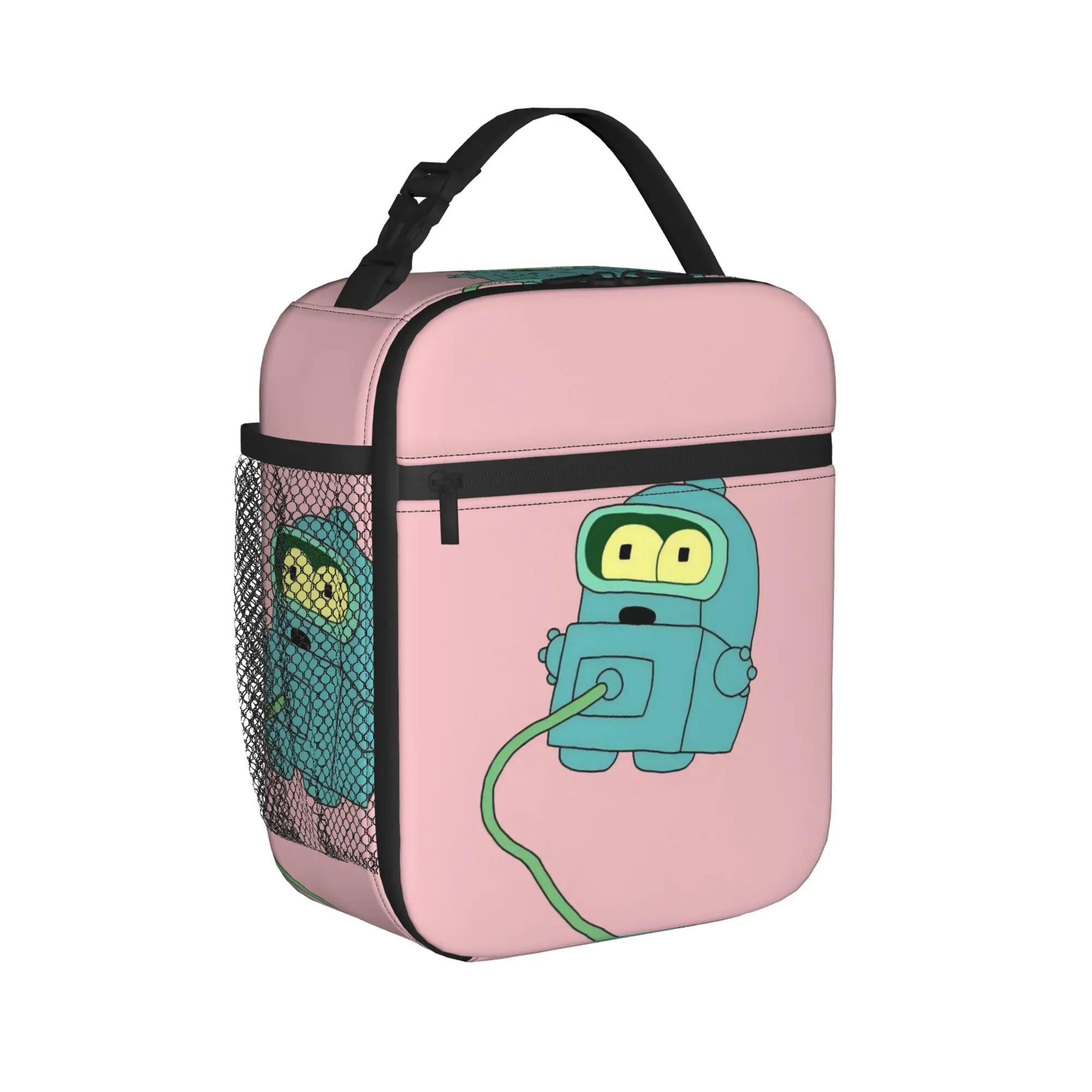 Futuramaed Benders Cartoon Comic Product Insulated Lunch Bag For Office  Food Box Portable Cooler Thermal Lunch Boxes