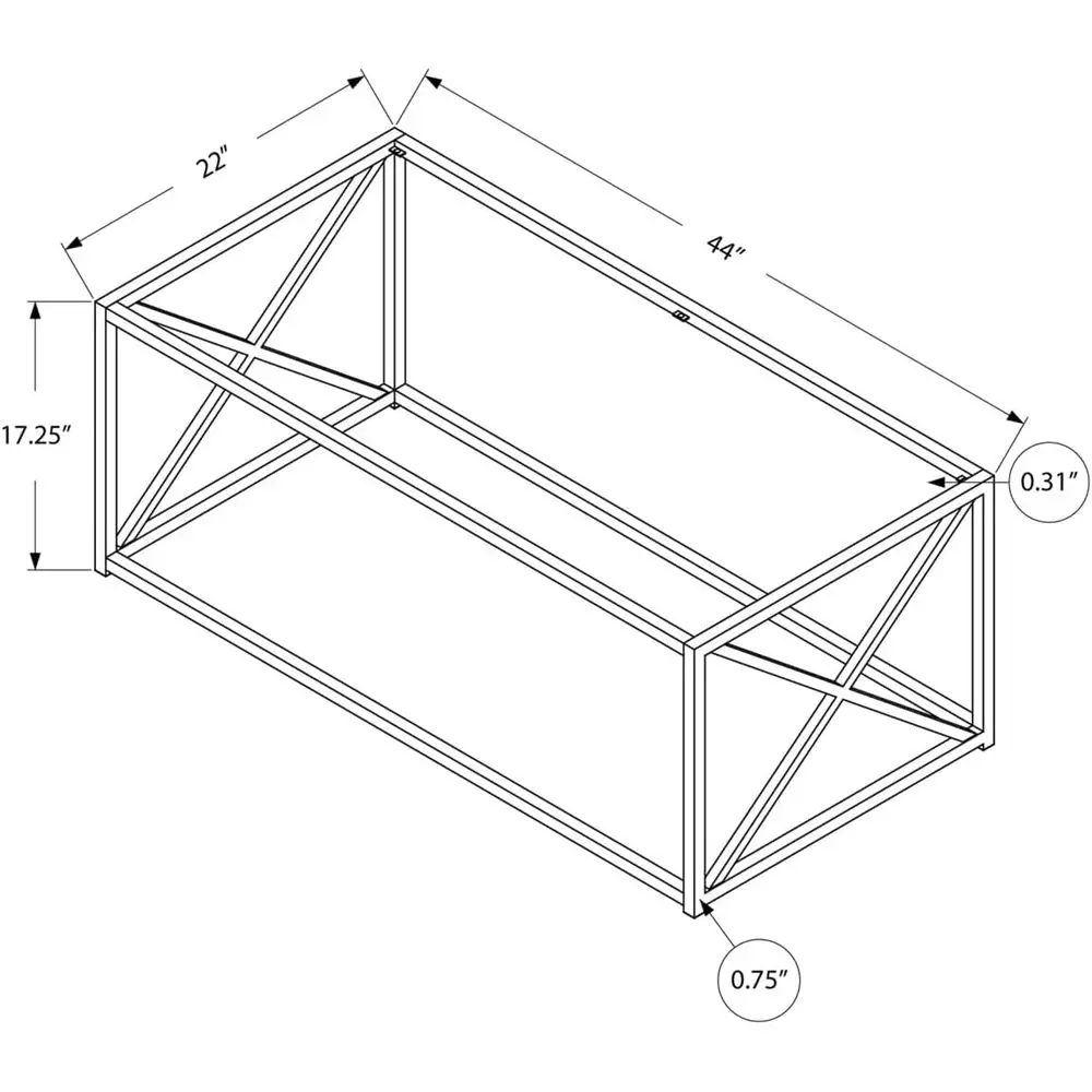 طاولة لهجة معدنية حديثة