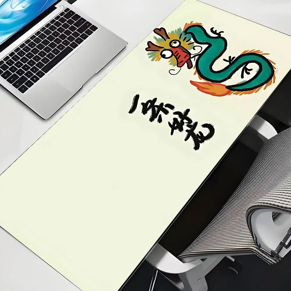 Chinese Dragon Mouse Pad Computer Mat Deskpad Laptop Keyboard Mat Office Large Landscape Mousepad