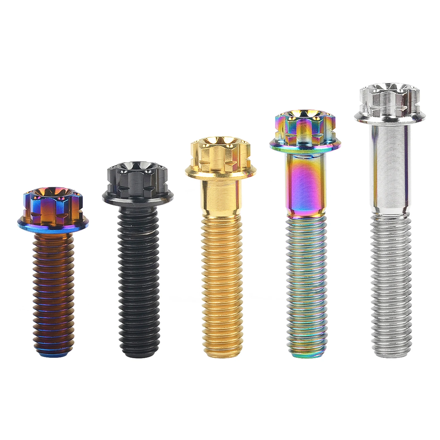 AliExpress CATDOGBEAR Catdogbear 4PCS Titanium Bolts M8X20 25 30 35 40 45 50 55mm Torx Flange for Motor Bike Disc Brake