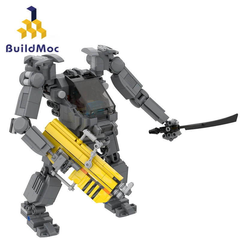 

BuildMoc vatares Movie Amplified Mobility Platform Robot Mech Building Block Set AMP Suit Quaritch Toys Children Gifts