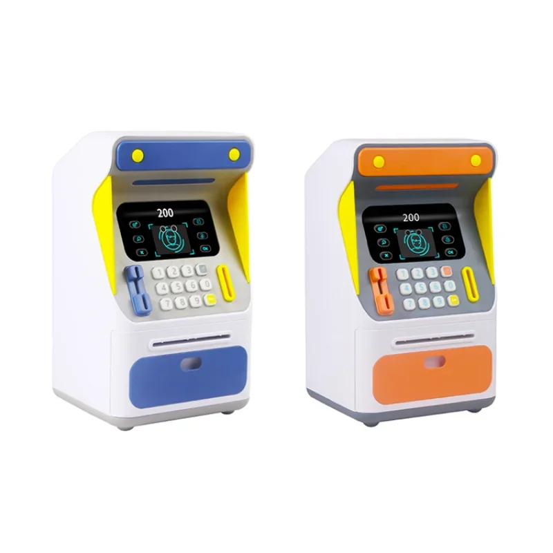 Electronic Piggy Bank Simulated Face Recognition Machine Cash Box Kids Toy Small  Automatic