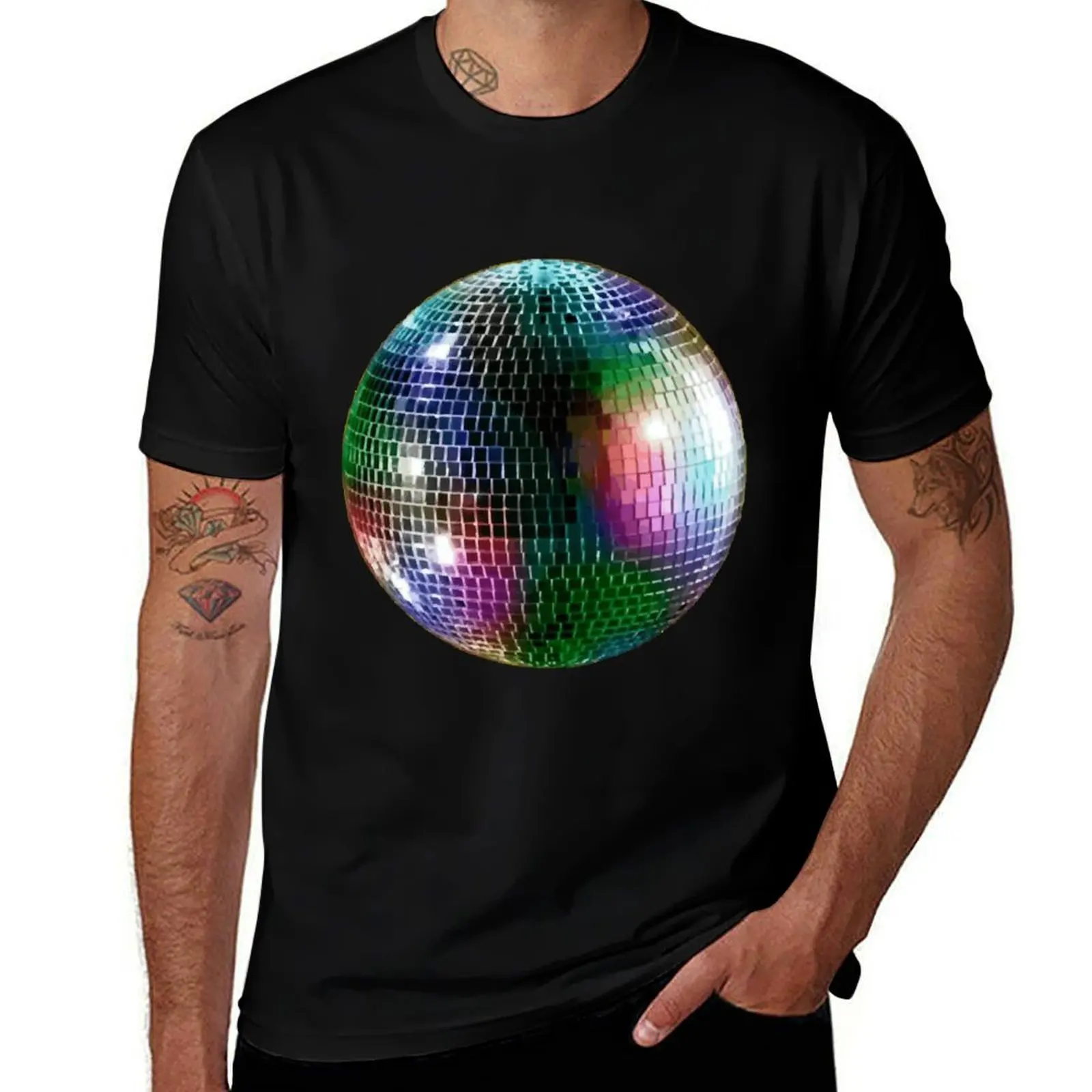 Camiseta Mirror Ball, camiseta para fiesta navideña para hombre