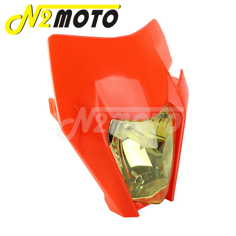 Naked Motorcycles Headlight For EXC EXCF XCW FC FE TC TE TX FX 125 150 250 350 450 Dual Sport Supermoto Dirt Bike Hi/Lo Headlamp