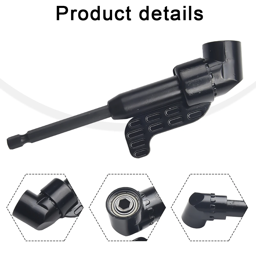 105 °   Adaptador de controlador de ángulo, extensión de 5,35x1,18x0,87 pulgadas, broca de vástago de esquina de perforación, herramientas eléctricas de diámetro de mango hexagonal de 6,35 Mm