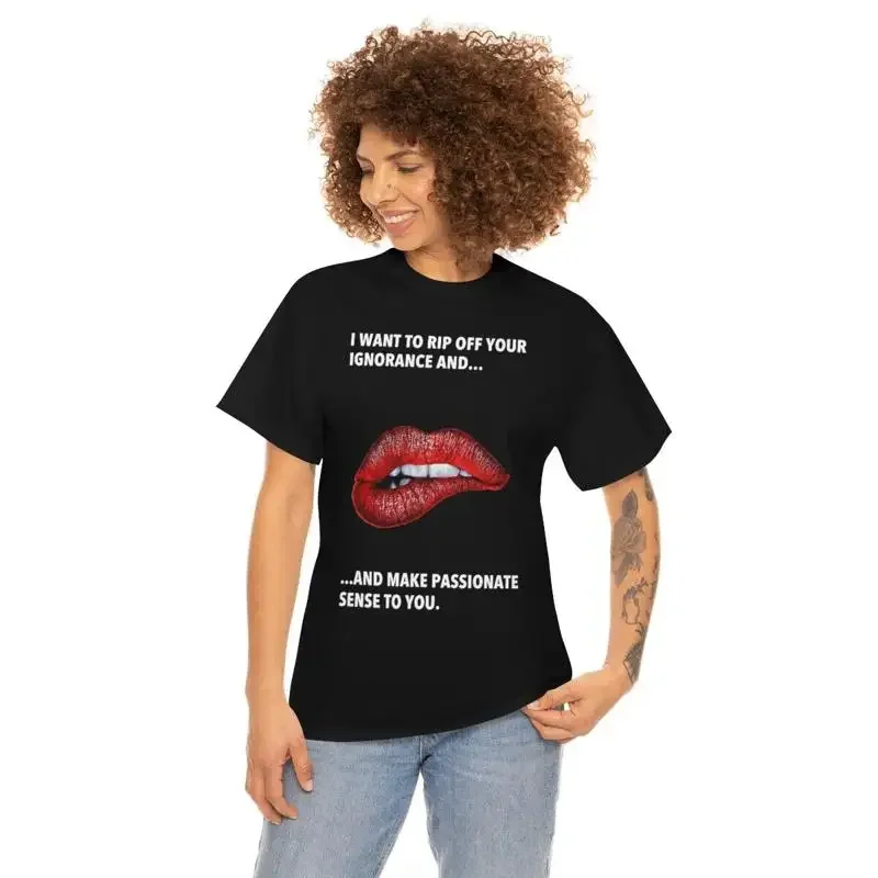 I want to rip off your ignorance and make sense to you Unisex Heavy Cotton Tee