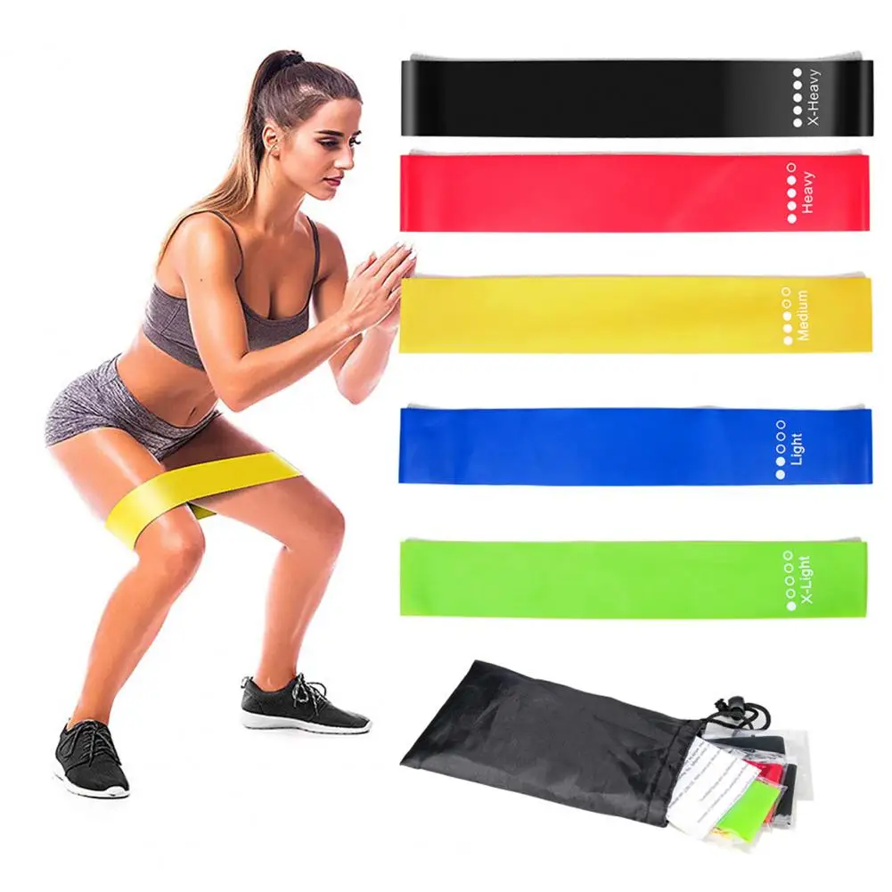 

Yoga Belt Set Elastic Resistance Band for Glutes Thighs Workout Building Booty Band Home Gym Fitness Equipment
