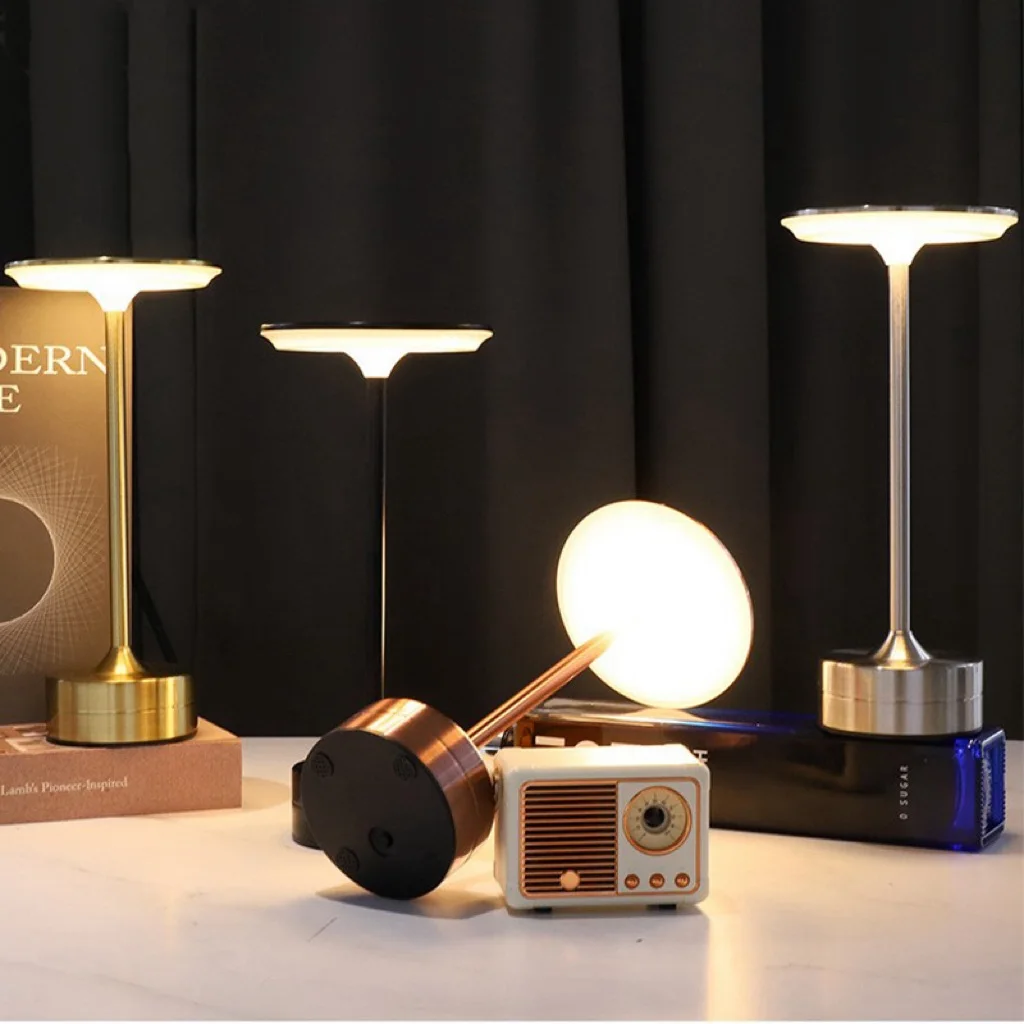 لاسلكي LED الجدول مصباح اللمس الاستشعار سطح المكتب ضوء الليل USB قابلة للشحن المحمولة غرفة نوم ليلة ضوء مصابيح القراءة إضاءة زينة