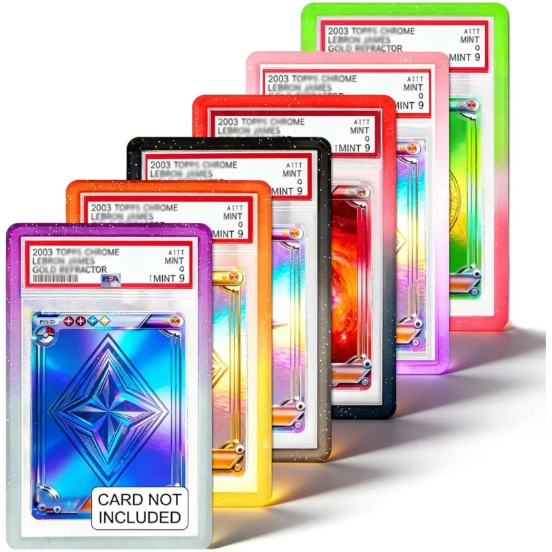 

Защитный чехол-бампер для карт PSA Graded, силиконовый защитный бокс для спортивных и коллекционных карт Pokémon TCG, защитная рамка для карт.