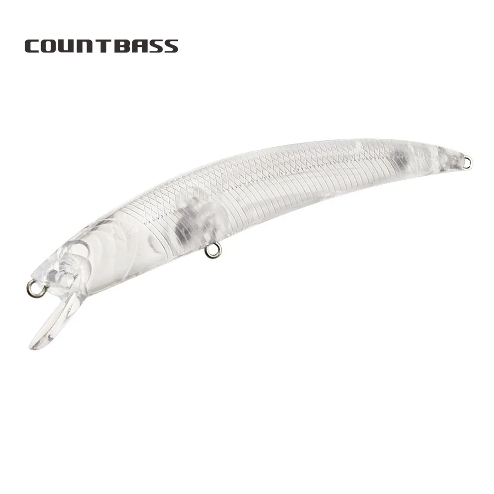 

10Pcs Blank Lure Bodies, Floating Minnow 110mm/4.33" 9.5g/0.33oz, Unpainted Fishing Lures, Jerk Baits, Wobblers, Hardbaits